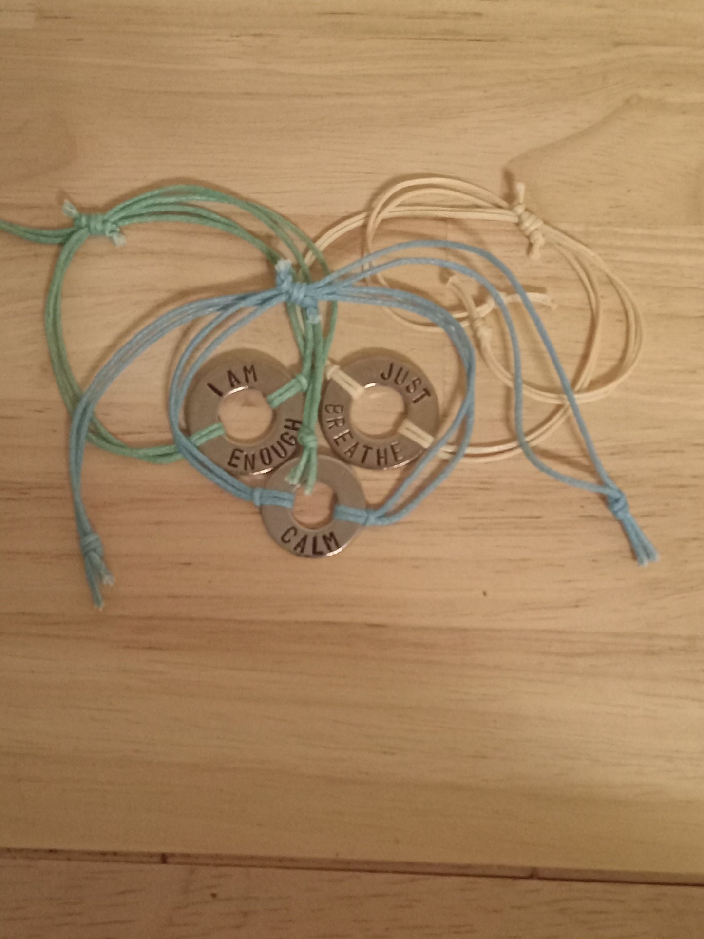 MamasMilestoneMarker Custom Hand Stamped Bracelet- I Am Enough